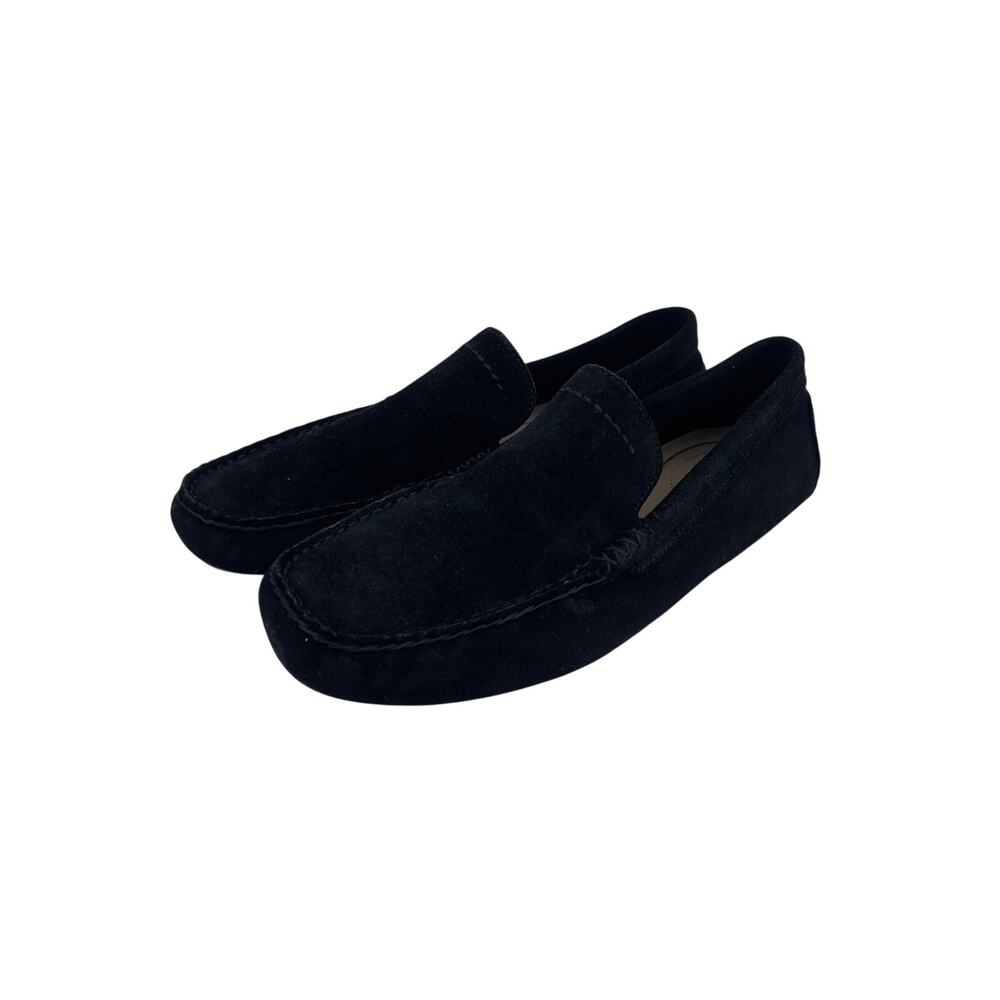New Mens Ugg  WARM Indoor Outdoor Suede Loafers  Black Size 11
